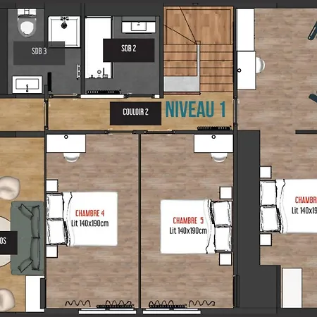 ゲストハウス Garden - Maison Spacieuse Et Jardin - Proche Centre 4*